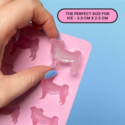 Pug Shaped Ice Tray